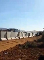 Hatay'ın Afrin Sınırında Beton Bariyer Gerginliği