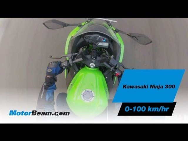 Kawasaki Ninja 300 - 0-100 km/hr | MotorBeam - video dailymotion