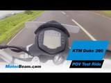 KTM Duke 390 POV Test Ride - MotorBeam