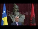 Hashim Thaçi për herë të parë në Shqipëri si president