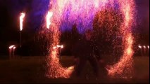 Cie BALLAROM - Spectacle de feu 2016 à Fressin