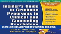 Best Seller Insider s Guide to Graduate Programs in Clinical and Counseling Psychology: 2016/2017