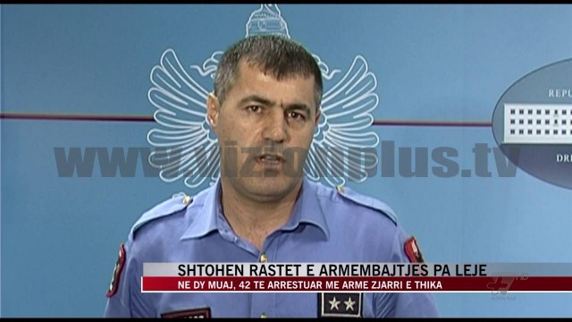 Shtohen rastet e armëmbajtjes pa leje - News, Lajme - Vizion Plus