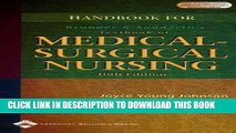 Ebook Handbook to Accompany Brunner and Suddarth s Textbook of Medical-Surgical Nursing Free