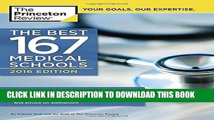 Ebook The Best 167 Medical Schools, 2016 Edition (Graduate School Admissions Guides) Free Read