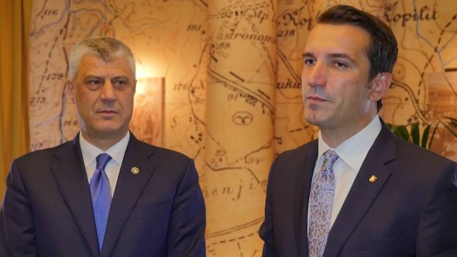 HASHIM THAÇI VIJON VIZITEN E TIJ ZYRTARE NE TIRANE TAKON ERJON VELIAJN DHE LULZIM BASHEN LAJM