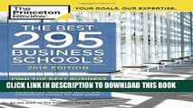 Best Seller The Best 295 Business Schools, 2016 Edition (Graduate School Admissions Guides) Free