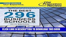 Best Seller The Best 296 Business Schools, 2015 Edition (Graduate School Admissions Guides) Free