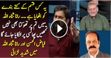 Intensive Fight Between Fayaz Chohan & Rana Sanaullah In Live Show