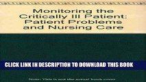 [READ] EBOOK Monitoring the Critically Ill Patient: Patient Problems and Nursing Care BEST