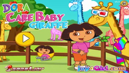 Game Baby Tv Episodes 75 - Dora The Explorer - Dora and Baby Giraffe Care Games