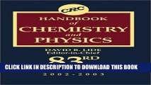 Best Seller CRC Handbook of Chemistry and Physics, 83rd Edition Free Read