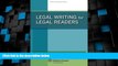 Must Have PDF  Legal Writing for Legal Readers  Best Seller Books Most Wanted