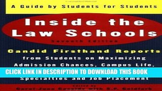Ebook Inside the Law Schools: A Guide by Students for Students (Goldfarb, Sally F//Inside the Law