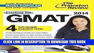Ebook Cracking the GMAT with 4 Practice Tests   DVD, 2014 Edition (Graduate School Test