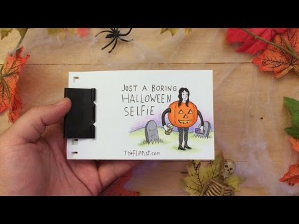 'Boring Halloween Selfie' Flipbook Has a Big Surprise