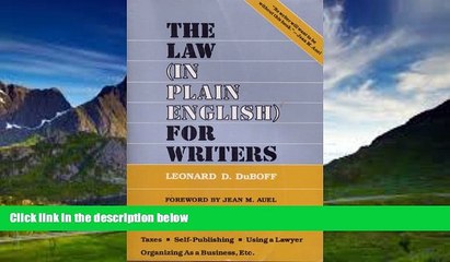 Big Deals  The law (in plain English) for writers  Best Seller Books Best Seller