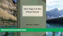 Big Deals  One Page CA Bar Cheat Sheets - CON LAW  Best Seller Books Most Wanted