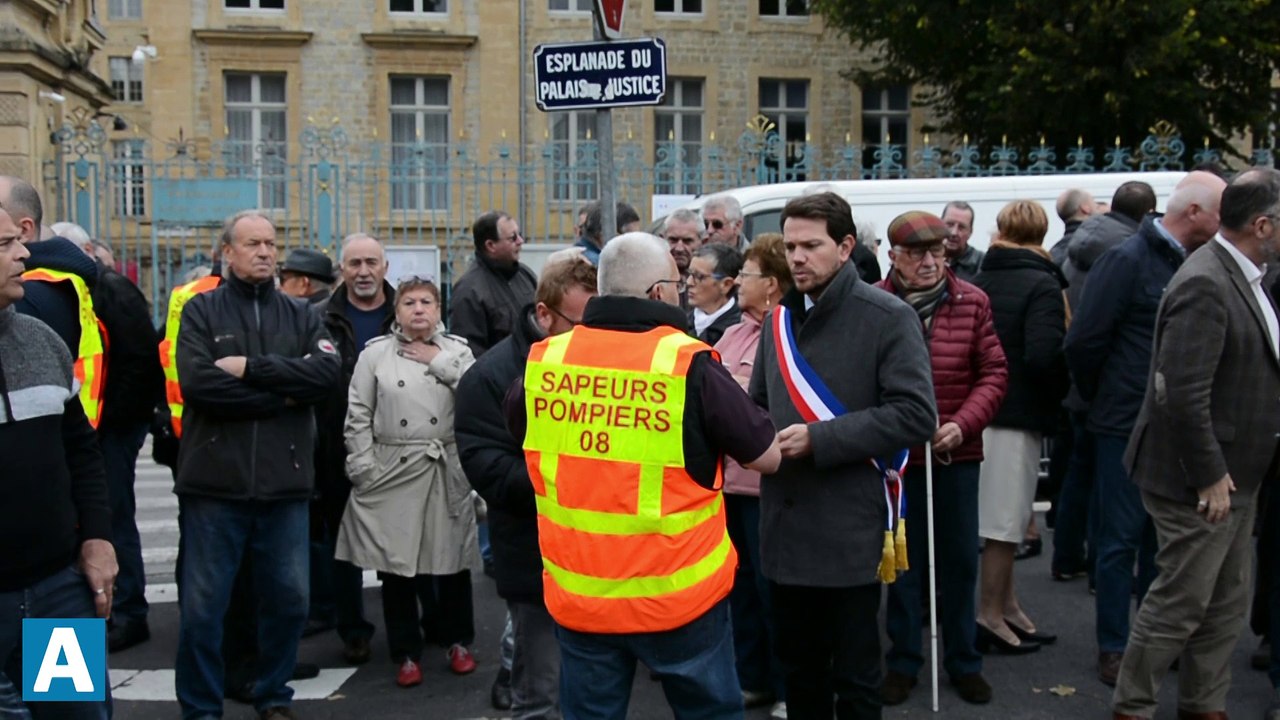 Manifestation des policiers à Charleville