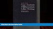 Books to Read  Case analysis and fundamentals of legal writing by William P Statsky (1984-05-03)