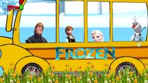 Frozen Cartoon Wheels On The Bus | One Two Three Buckle My Shoe Children Nursery Rhymes