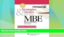 Big Deals  Strategies   Tactics for the MBE, Fifth Edition (Emanuel Bar Review)  Best Seller Books