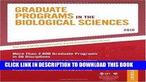 Best Seller Graduate Programs in the Biological Sciences - 2010: More Than 2,800 Gradute Programs