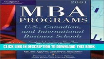 Best Seller Peterson s MBA Programs: U. S., Canadian, and International Business Schools, 2001