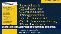 Ebook Insider s Guide to Graduate Programs in Clinical and Counseling Psychology: 1998/1999