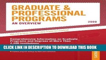 Best Seller Grad Guides Book 1:  Grad/Prof Progs Overvw 2009 (Peterson s Graduate   Professional