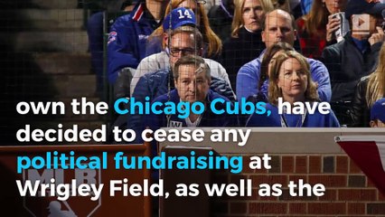 Cubs' owners cease fundraising, airing pro-Trump ads during World Series