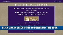 Ebook Grad Guides Book 2:  Humanities/Arts/Soc Scis 2006 (Peterson s Graduate and Professional