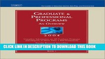Ebook Grad Gdes Book 1:Grad/Prof Prg Orvw 2004 (Peterson s Graduate   Professional Programs: