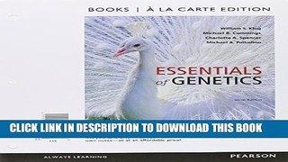 Best Seller Essentials of Genetics, Books a la Carte Plus MasteringGenetics with eText -- Access