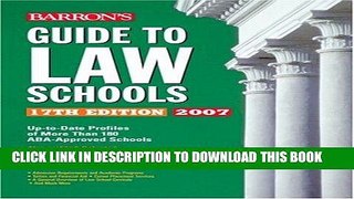 Ebook Barron s Guide to Law Schools: 17th Edition 2007 Free Read
