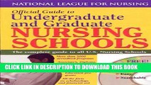 Ebook Official Guide to Undergraduate   Graduate Nursing Schools (Book with CD-ROM for Windows and