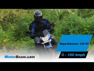 Bajaj Discover 125 ST - 0-100 km/hr | MotorBeam