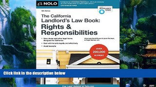 Books to Read  California Landlord s Law Book, The: Rights   Responsibilities (California Landlord