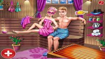 Super Barbie Sauna Flirting | Barbie Games To Play | totalkidsonline