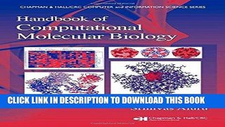 Ebook Handbook of Computational Molecular Biology (Chapman   Hall/CRC Computer and Information