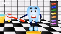 Learn Colors with Teeth Brush, Fun Play & Teach Colours, Baby Children Funny Kids Learning Videos