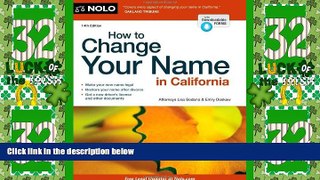 Must Have PDF  How to Change Your Name in California  Best Seller Books Most Wanted
