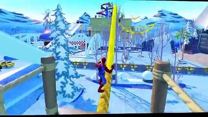 Спайдермен & Майк Вазовски и Веном зимние приключения друзей , мультик игра для детей