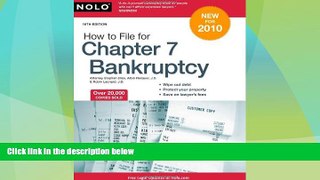 Big Deals  How to File for Chapter 7 Bankruptcy  Best Seller Books Most Wanted