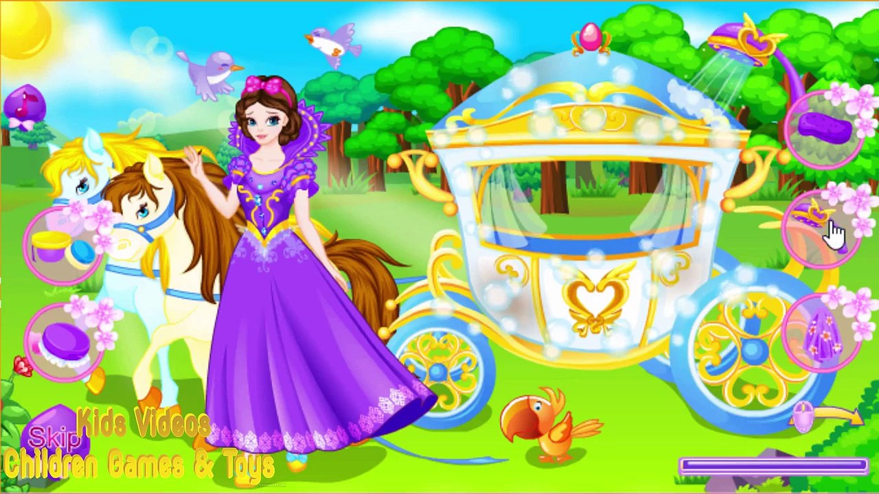 Princess Carriage Wash - NEW GAME FOR KIDS - Fun Baby Bathing Games for Little Girls