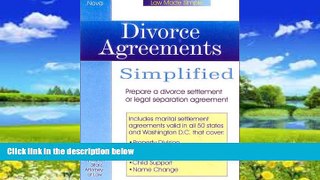 Big Deals  Divorce Agreements Simplied, book w/cd (Law Made Simple)  Full Ebooks Most Wanted