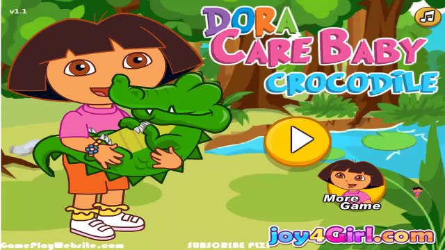 Dora Care Baby Crocodile - Dora Games for Baby and Girls - Online Game for Children