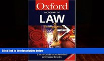 Big Deals  A Dictionary of Law (Oxford Quick Reference)  Best Seller Books Best Seller