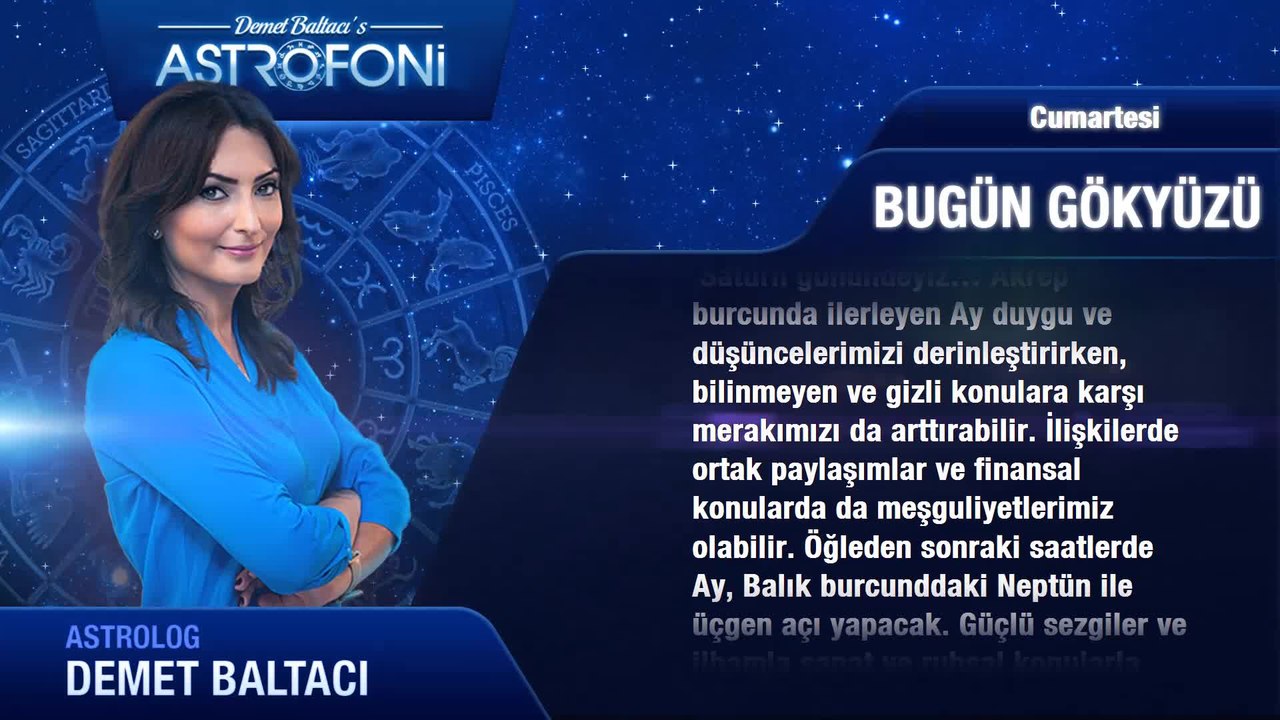 29 Ekim 2016 Cumartesi Bugün Gökyüzü