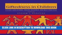 Ebook Handbook of Giftedness in Children: Psychoeducational Theory, Research, and Best Practices